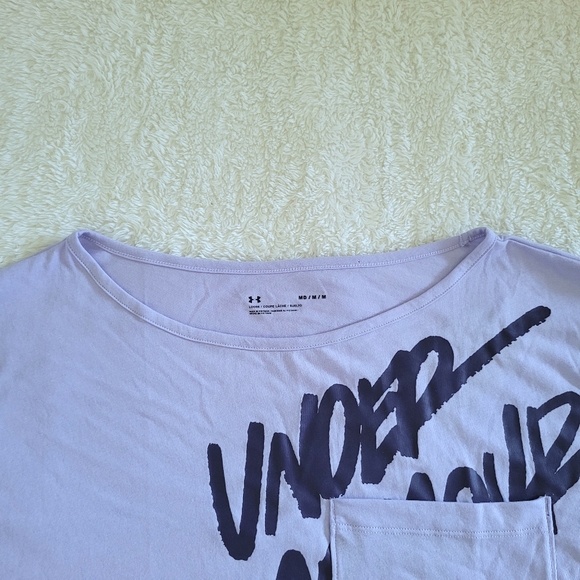 Under Armour Oversized Lavender Graphic Tee👕 - NWT - Picture 4 of 12
